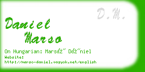 daniel marso business card